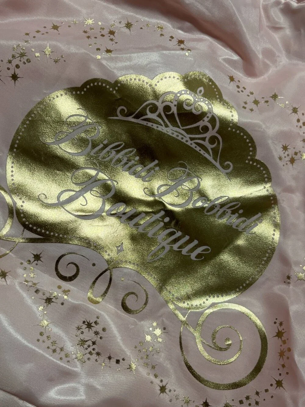 Disney Parks Bibbidi Bobbidi Boutique Cinderella Drawstring Backpack & Sash NWT‎
